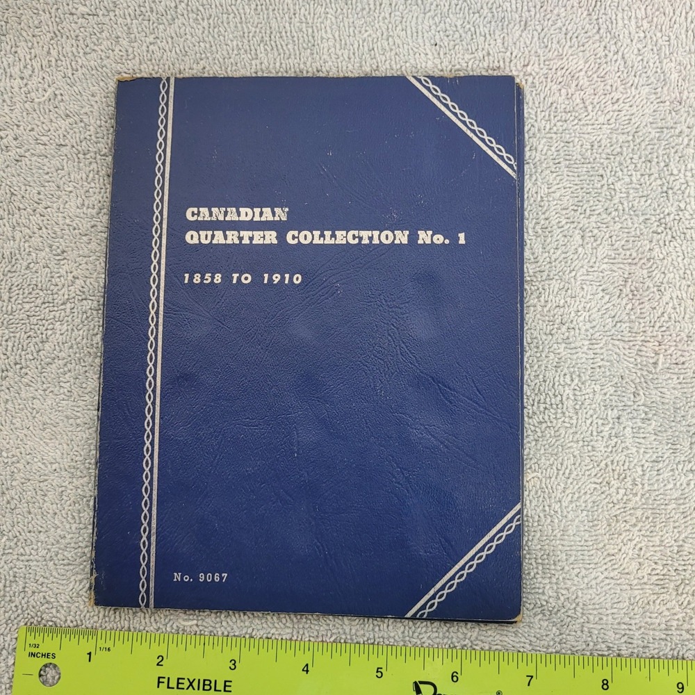 Whitman Canadian Quarter Collection Coin Folder 1858-1910 Album 9067‎ Vintage